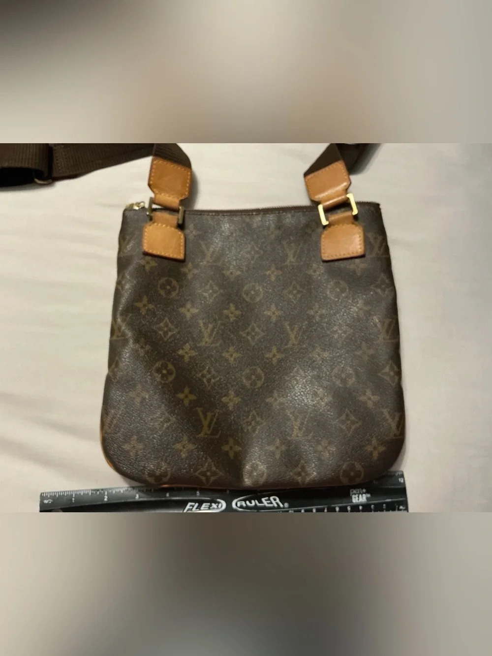 Louis Vuitton Brown Messenger Monogram Crossbody Messenger Bag